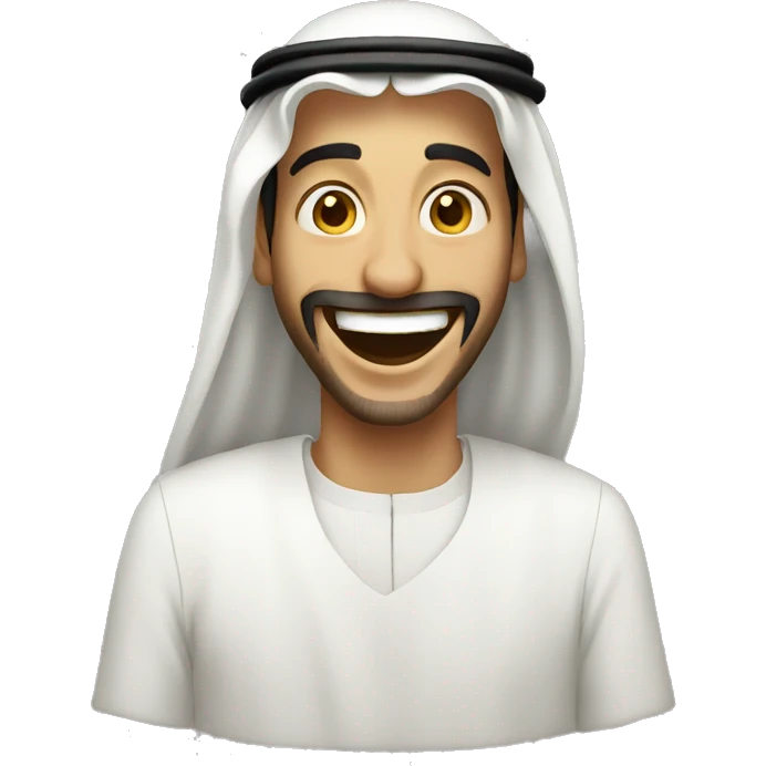 saudi arabian Laughing man emoji
