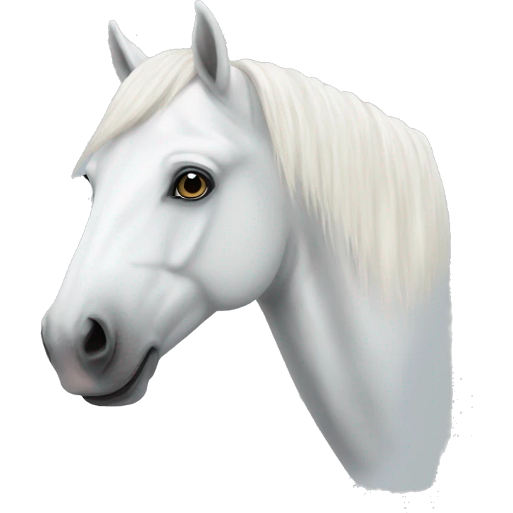 white horse christmas emoji