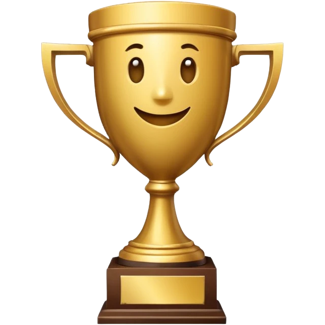 A trophy for Gambian championship emoji