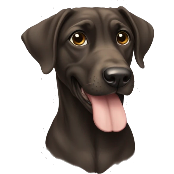 Köpeğin elinde bağıran elma emoji