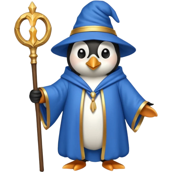Penguin Wizard emoji