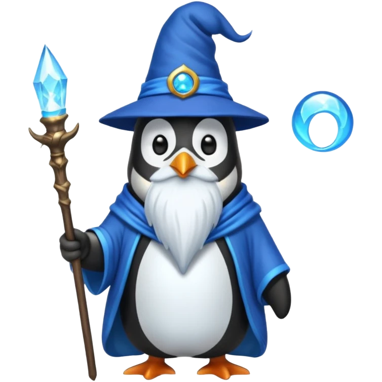 Penguin Wizard emoji