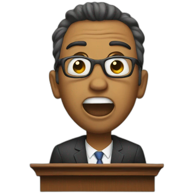 A speaker of the house getting dired emoji
