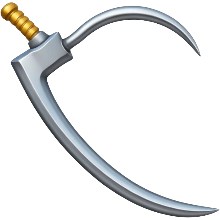 The sickle used by farmers emoji