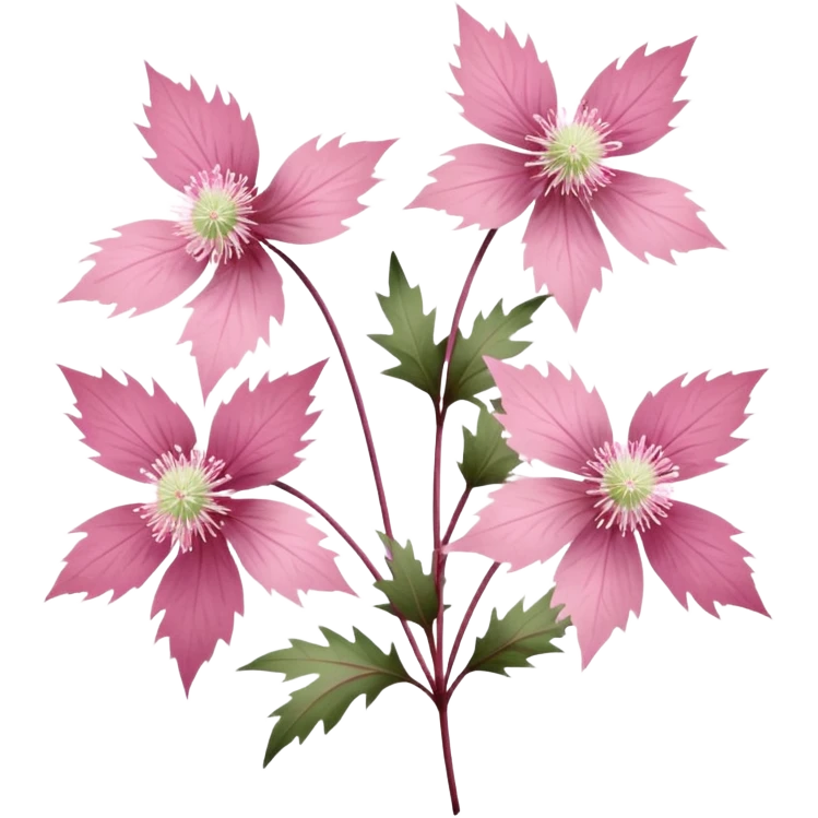 Prairie smoke flowers emoji