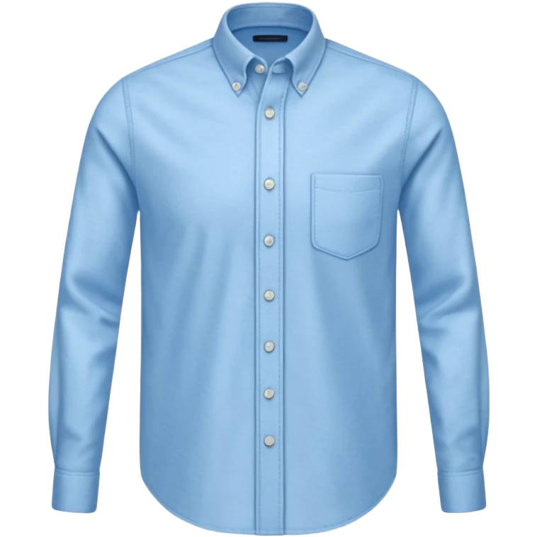 light blue oxford shirt emoji