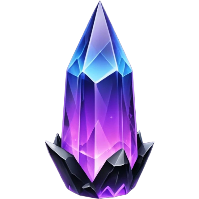 Purplish/black Skyshard crystal emoji
