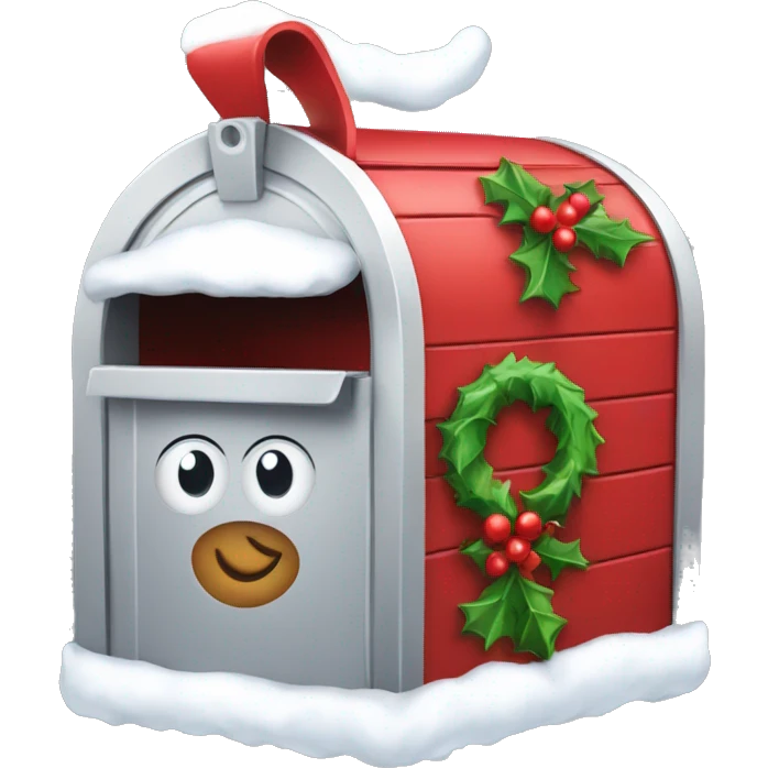 Christmas mail box  emoji