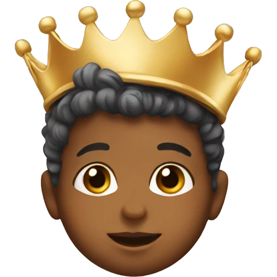A baby with a crown emoji