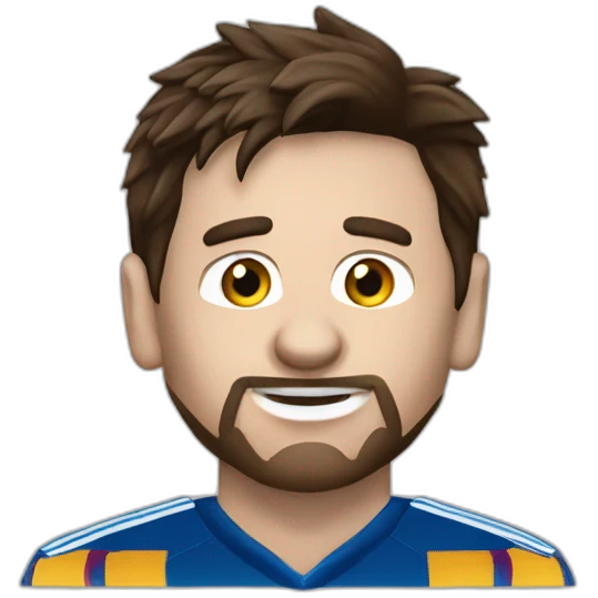 footballer Lionel Messi Football player eat chips emoji