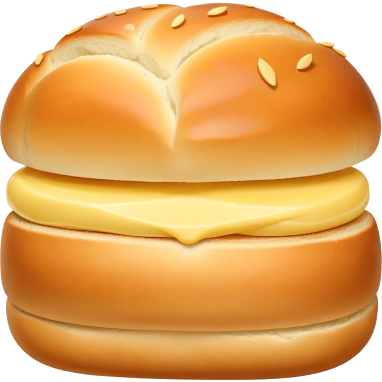 Bread roll and butter emoji
