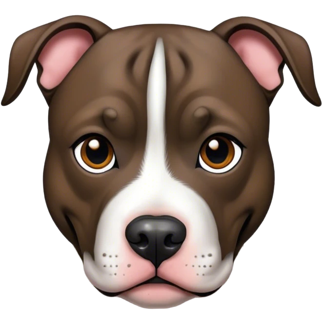 Dark brindle pitbull emoji