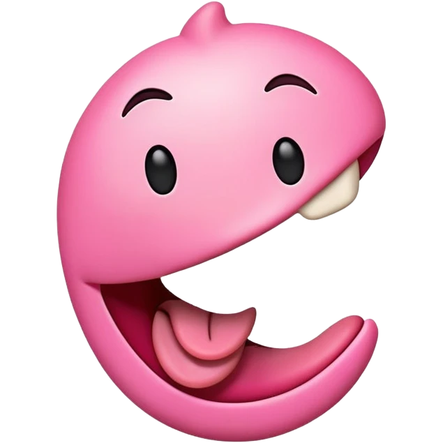 happy emoji face with tongue sticking out to the side, tongue is swinging and moving side to side emoji