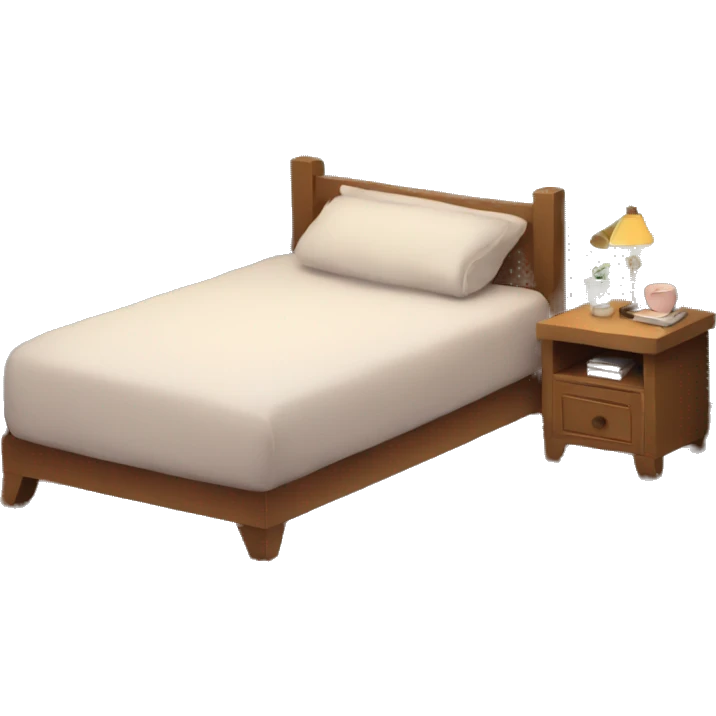 Cozy bed  emoji