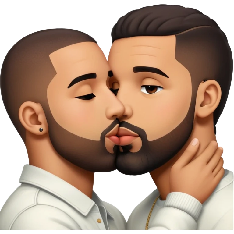 Drake kissing Drake emoji
