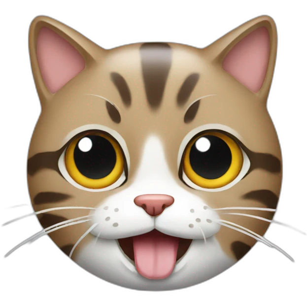chat qui mange emoji