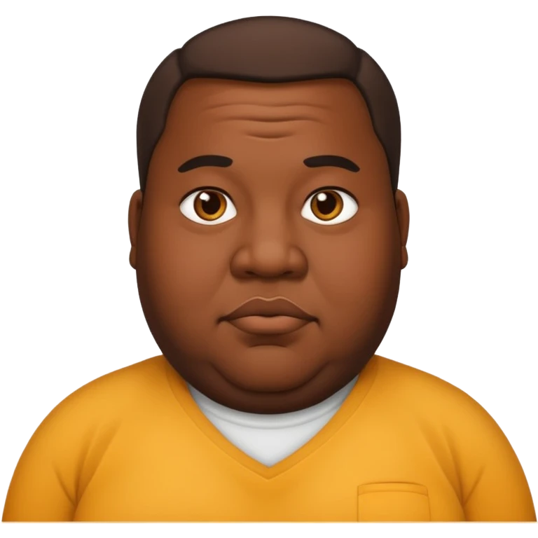 Black dude fat emoji