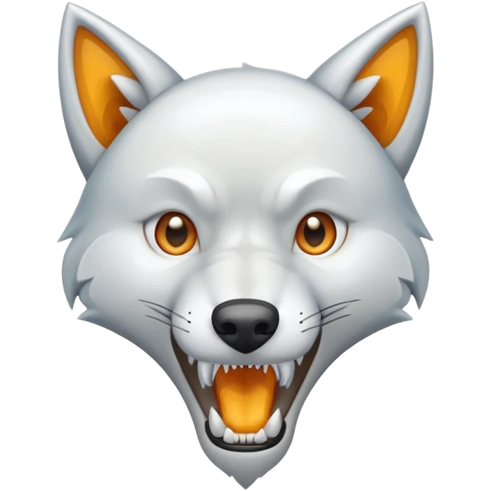 Sharp wolf fang emoji