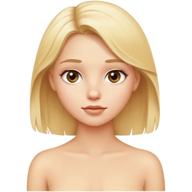 Nude Blondie girl emoji