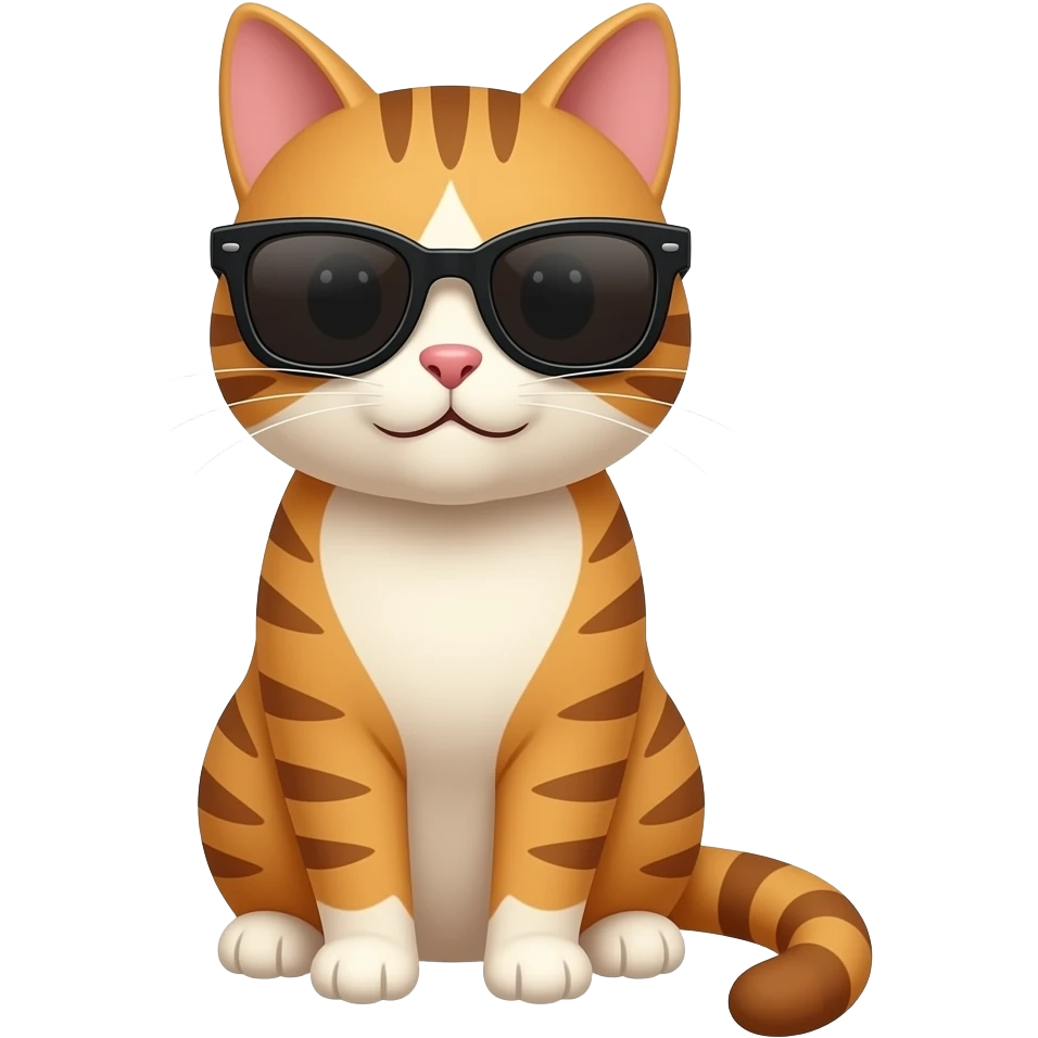 Cat wearing sunglasses emoji