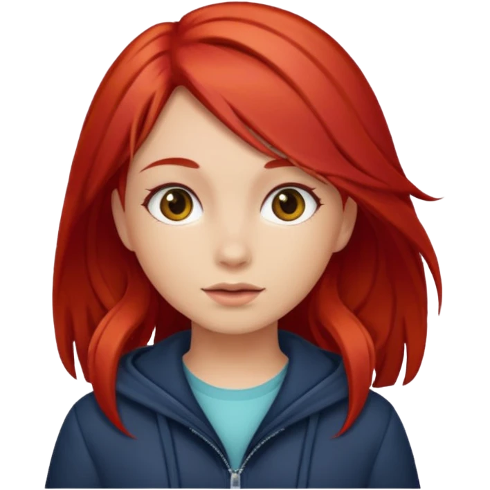 girl red hair emoji