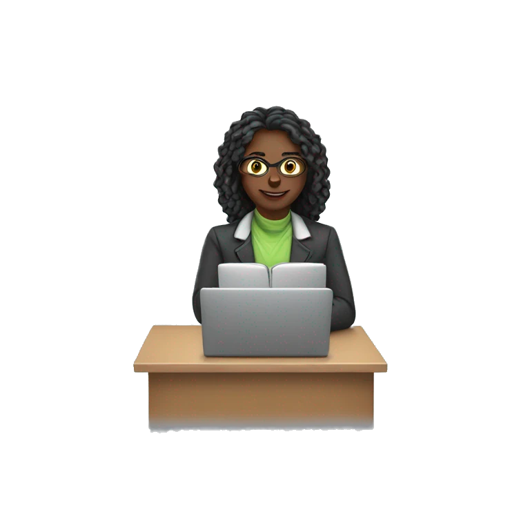 teacher and laptop emoji