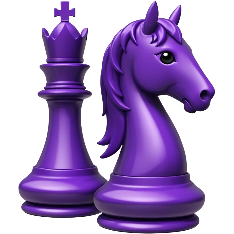 chess knight dark purple emoji