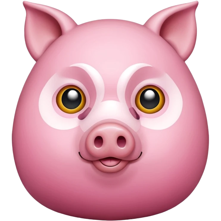 Owl-shaped pig emoji