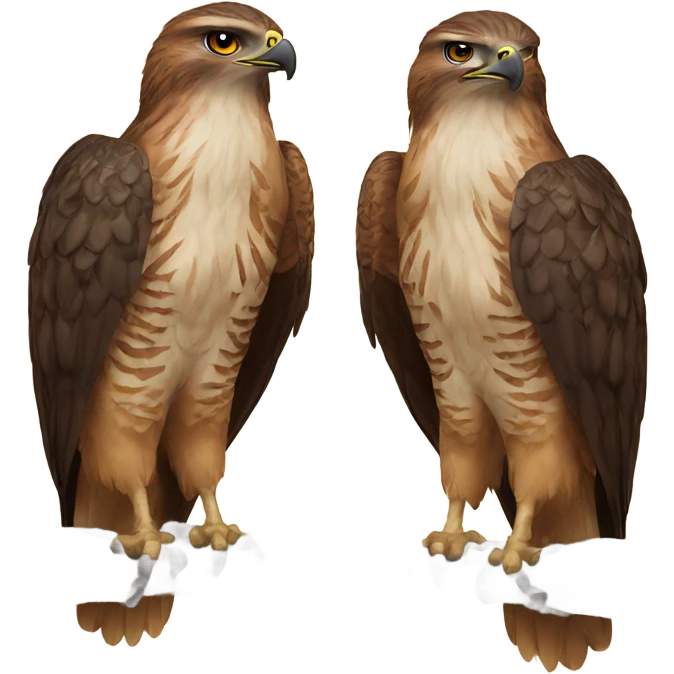 Pair of Hawks emoji