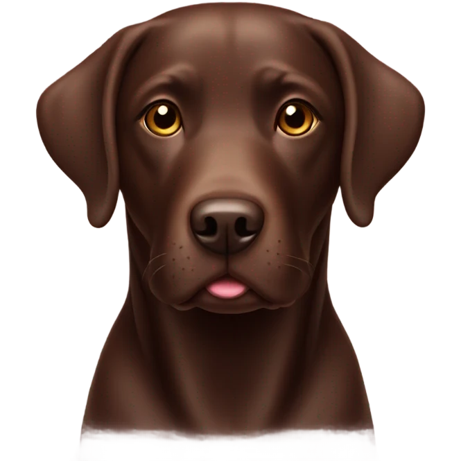 Chocolate Labrador emoji