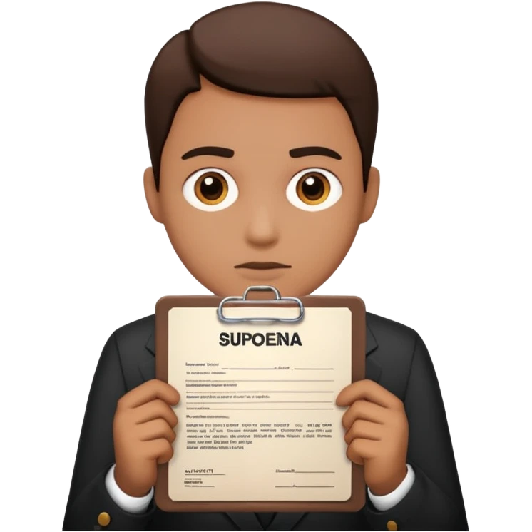 Go get a subpoena emoji
