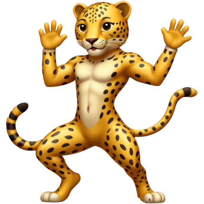 leopard der tanzt emoji