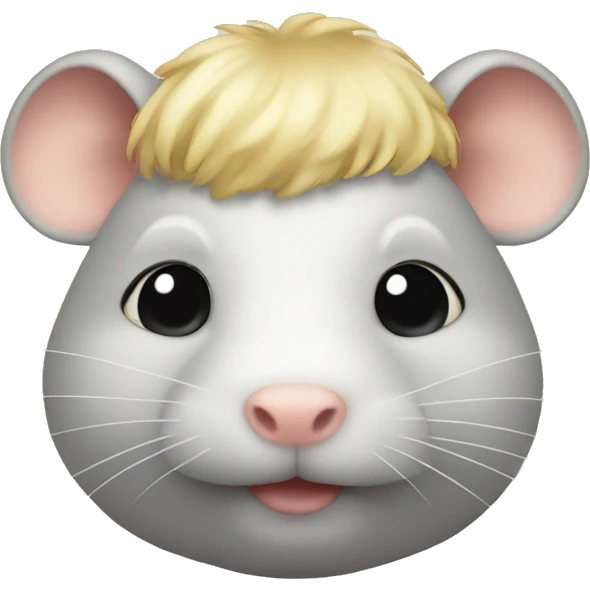 fat rat with blonde wig emoji