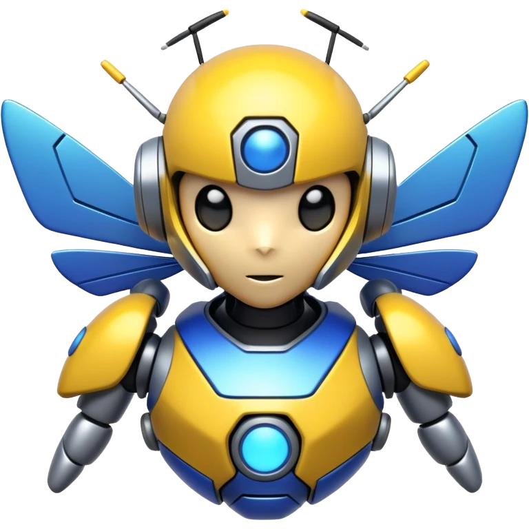 Futuristic Anime-styled Medabots Metabī emoji