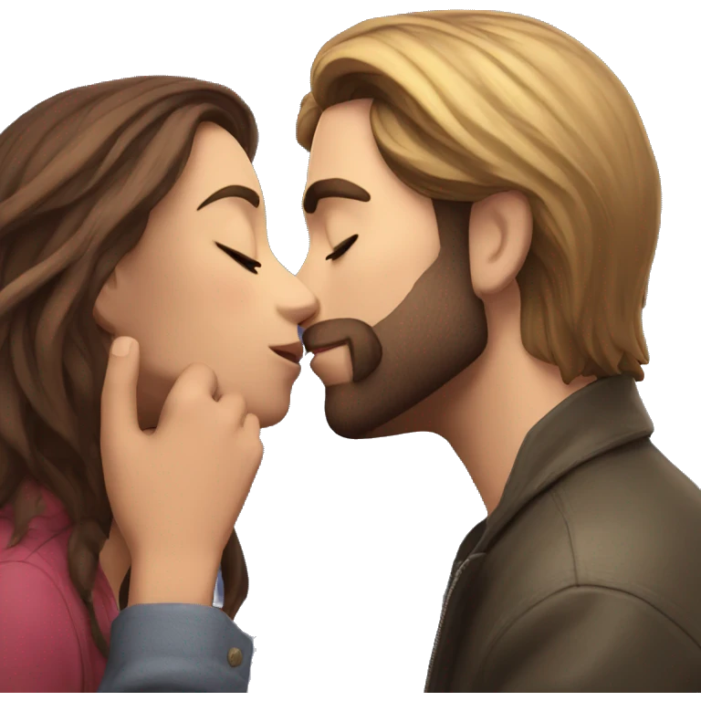 Leon dando un beso emoji