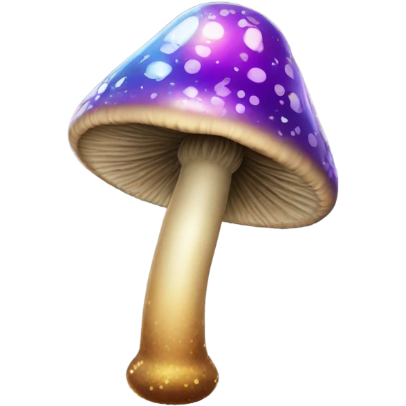 Sparkly mushroom bong emoji