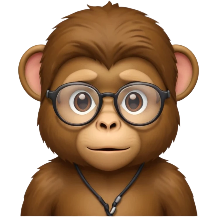 monkey nerd  emoji