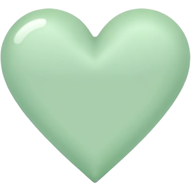 pastel green heart emoji