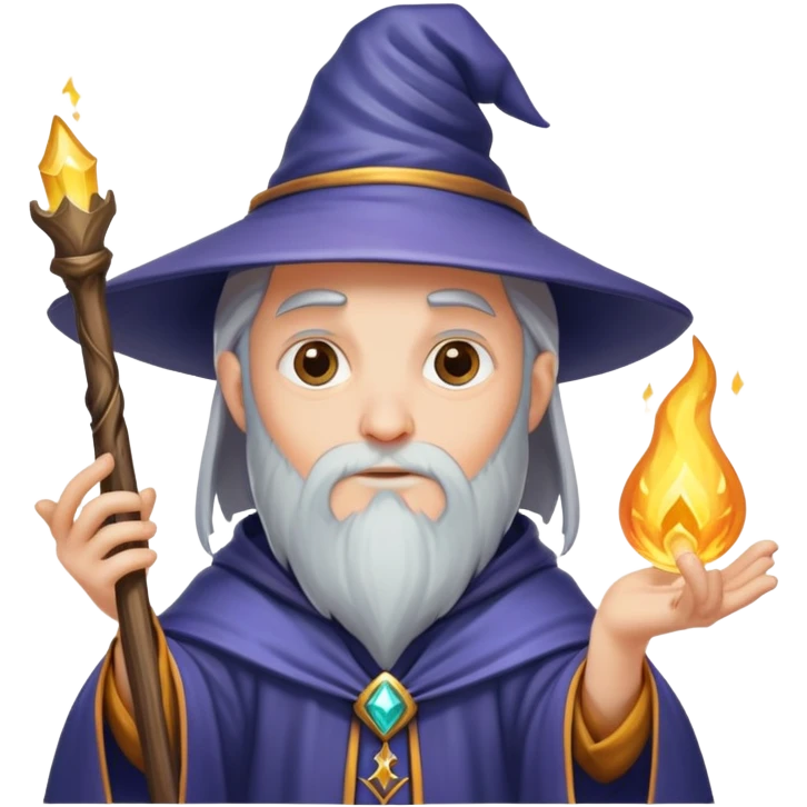 Wizard casting spells emoji