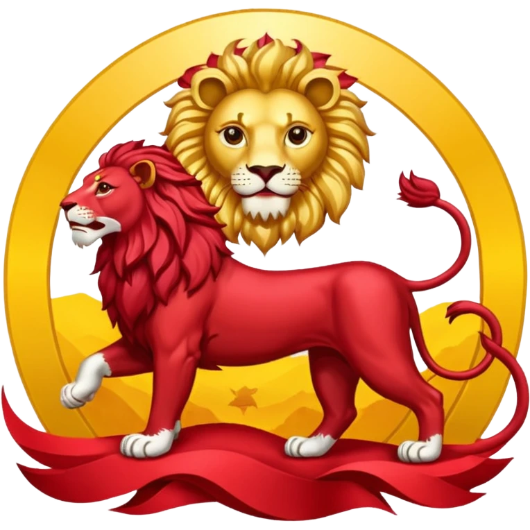 Iranian flag without الله just lion and sun flag emoji