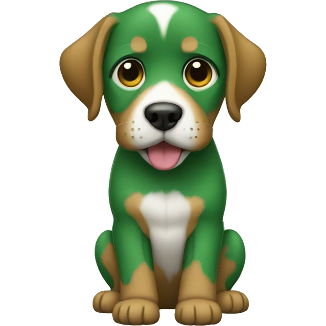 perro con nariz verde emoji