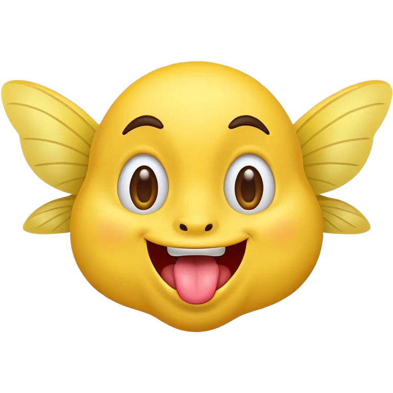 yellow face with a fluttering tongue emoji