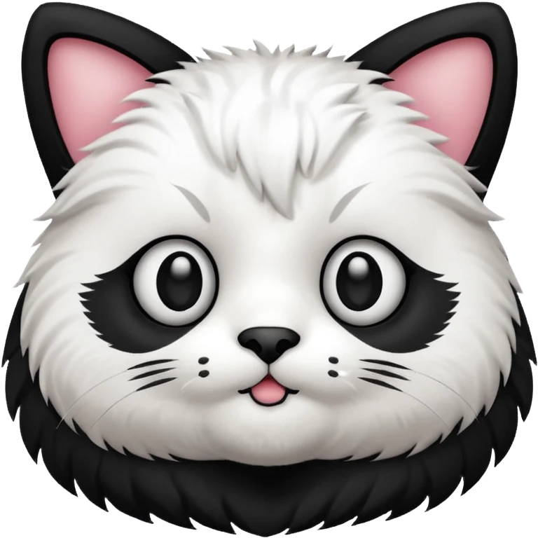 CAT MIXED WITH PANDA emoji