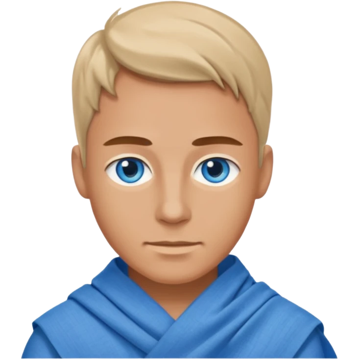 blue eyed desert man in cloth emoji