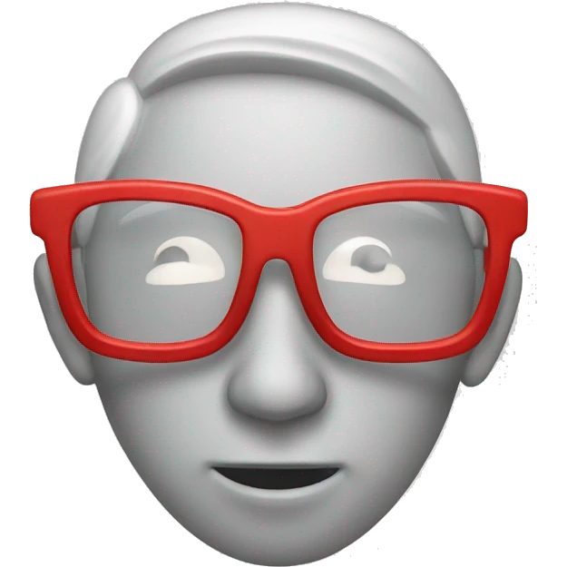 red nouns glasse emoji