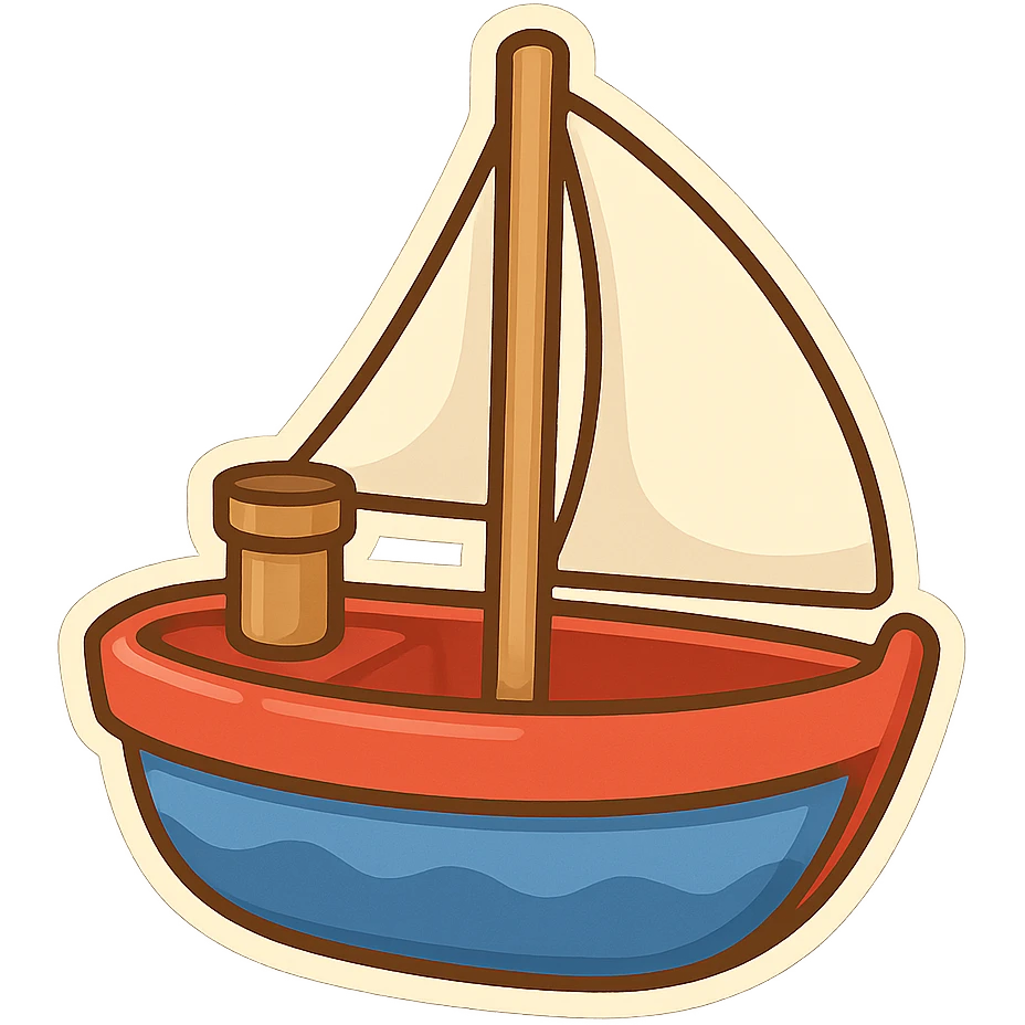 toy boat emoji