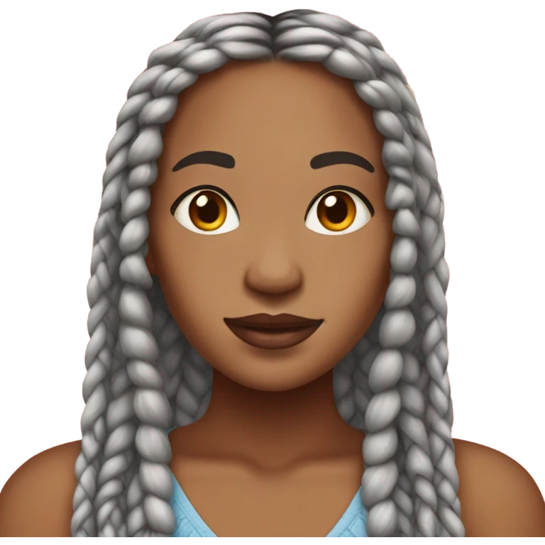 box braids emoji