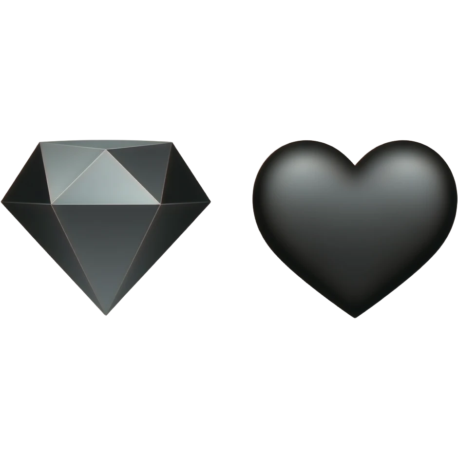 Black 💎🖤 emoji