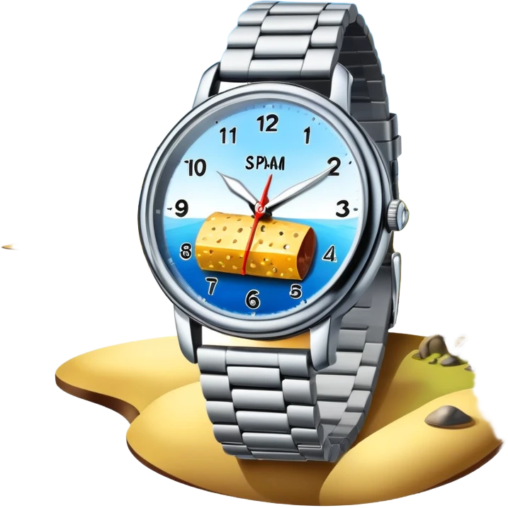 surreal SPAM watch dali landscape emoji