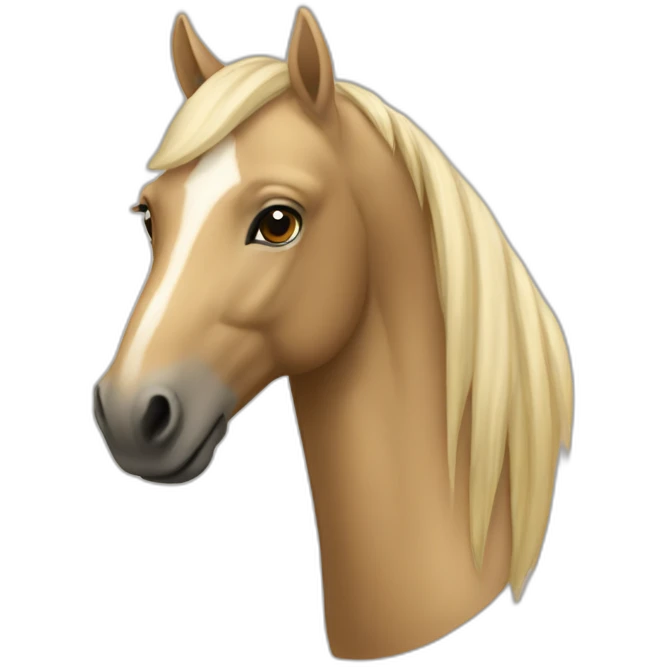 Cheval beige emoji